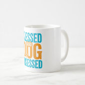 祝福され犬中毒ヴィンテージ犬好きデザイン コーヒーマグカップ (正面右)