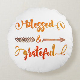 祝福と感謝の感謝祭 ラウンドクッション