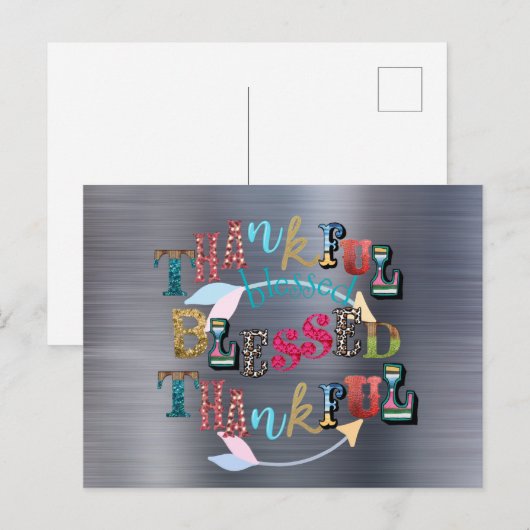 祝福と感謝 ポストカード (正面/裏面)