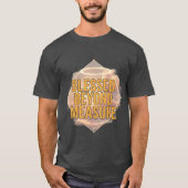 祝福に満ちたクリスチャン メンズTシャツ Tシャツ (正面)