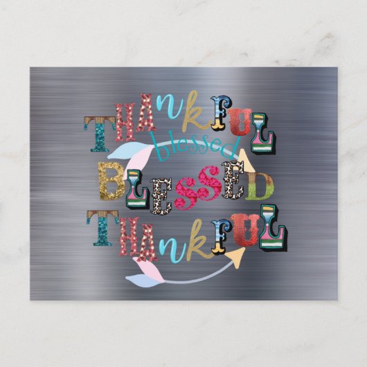 祝福に満ちて 感謝の念を込めて ポストカード (正面)