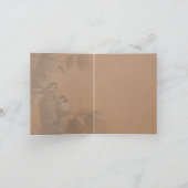 祝福のちくちく鳥のメモカード(オリジナル) サンキューカード (内部)