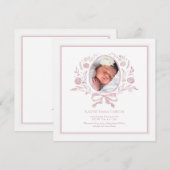 祝福のイベント フォト 出生発表 案内状 (正面/裏面)