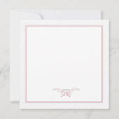 祝福のイベント フォト 出生発表 案内状 (裏面)