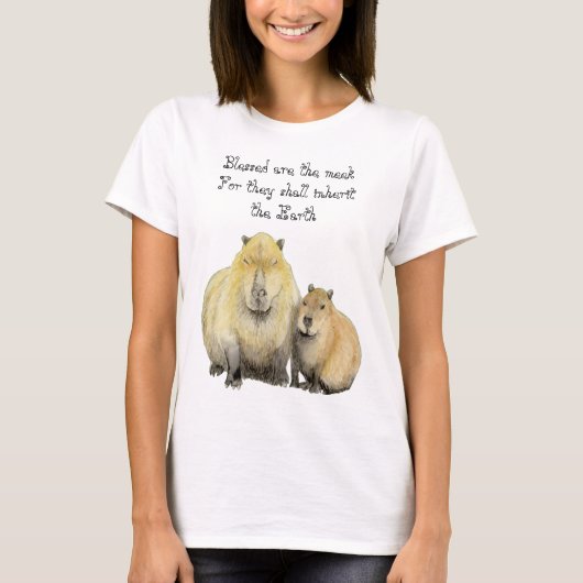 祝福のカピバラ Tシャツ (正面)