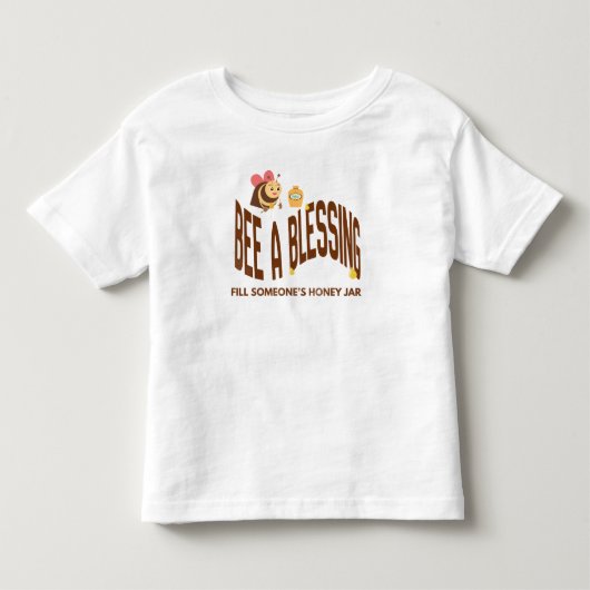 祝福のトップ 蜜蜂 トドラーTシャツ (正面)