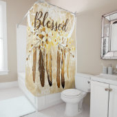 祝福のドリームキャッチャー シャワーカーテン (インサイチュ)