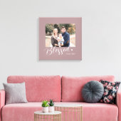 祝福のハート　カラー変更可能　キャンバスアート キャンバスプリント (インサイチュ (リビング))