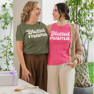祝福のママTシャツ - 母の日&誕生日ギフト Tシャツ