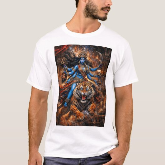 祝福の与え手 カーリー女神 Tシャツ (正面)
