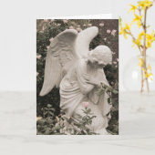 祝福の天使 カード (黄色い花)