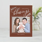 祝福の枝 ホリデー フォト カード (スタンド正面)