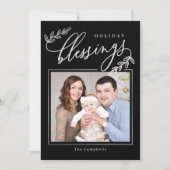 祝福の枝 ホリデー フォト カード (正面)