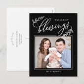 祝福の枝 ホリデー フォト カード ポストカード (正面/裏面)