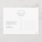 祝福の枝 ホリデー フォト カード ポストカード (裏面)