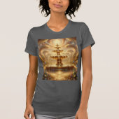 祝福の泉 — 神聖な豊かさのオーバーフロー Tシャツ (正面)