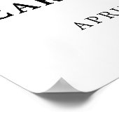 祝福の花のライフセレブレーションサイン ウェルカム ポスター (角)