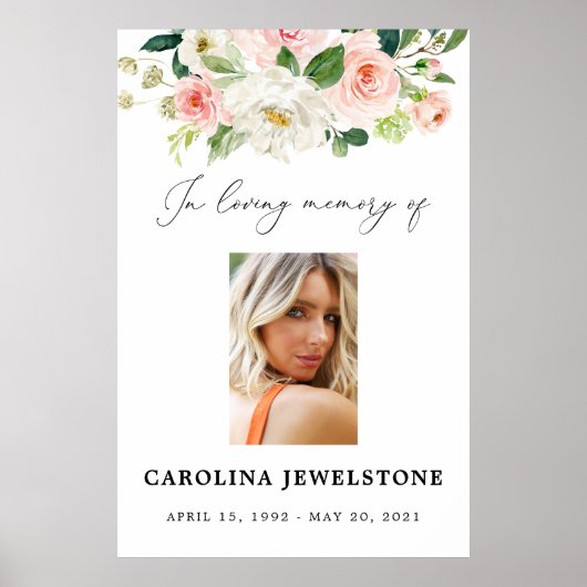 祝福の花のライフセレブレーション看板 ウェルカム ポスター (正面)