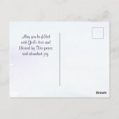 祝福の言葉：民数記6:24-26、主があなたを祝福し、守られますように。主がその顔をあなたに輝かせ、 ポストカード (裏面)