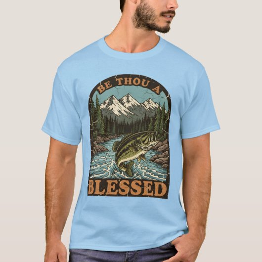 祝福の釣りの風景 Tシャツ (正面)