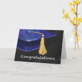 祝福の青と黒 カード (黄色い花)