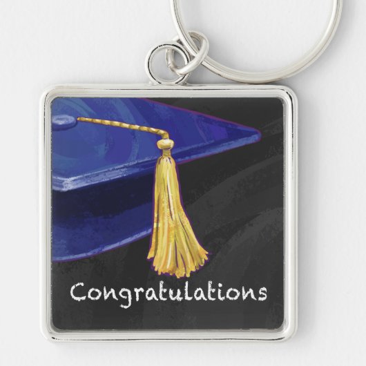 祝福の青と黒 キーホルダー (正面)