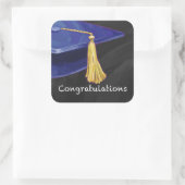 祝福の青と黒 スクエアシール (バッグ)