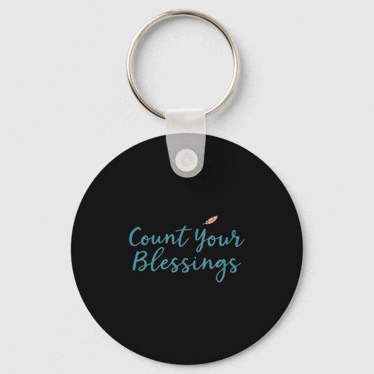 祝福を数えて – 励ましの信仰キリスト教 キーホルダー (正面)