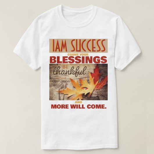 祝福を数えて Tシャツ (デザイン正面)