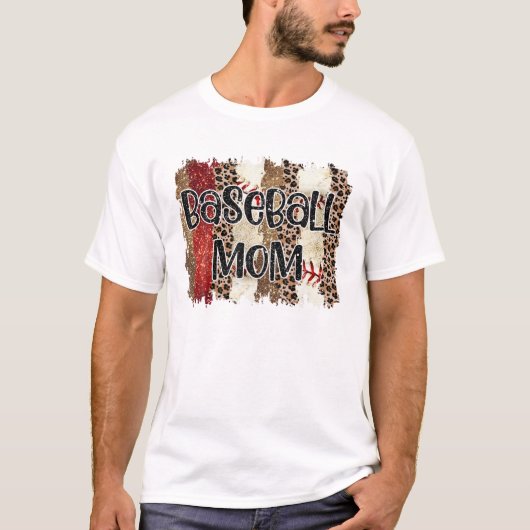 祝福ヒョウ柄ベースボール Tシャツ (正面)