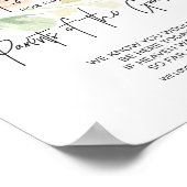 祝福ピンクの予約席 - 新婦の親を偲ぶ ポスター (角)