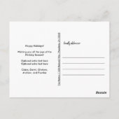 祝福家族のクリスマス写真 ポストカード (裏面)