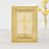 祝福装置、宗教十字架 カード (黄色い花)