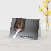 祝福!あなたはベビーだ！ カード (黄色い花)