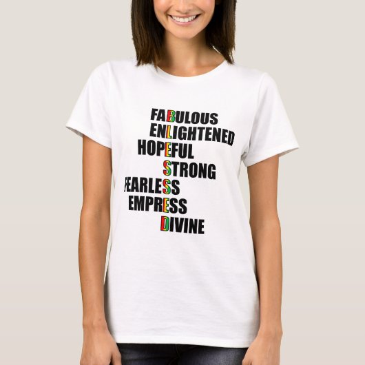 祝福 - アファメーション Tシャツ (正面)