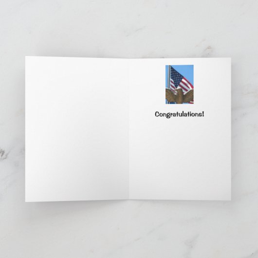 祝福:イーグル&フラグ カード (内部)