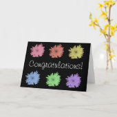 祝福! カード (黄色い花)