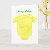 祝福 カード (黄色い花)