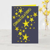 祝福! カード (黄色い花)