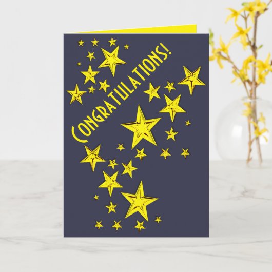 祝福! カード (黄色い花)