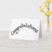 祝福 カード (黄色い花)