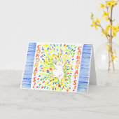 祝福! カード (黄色い花)