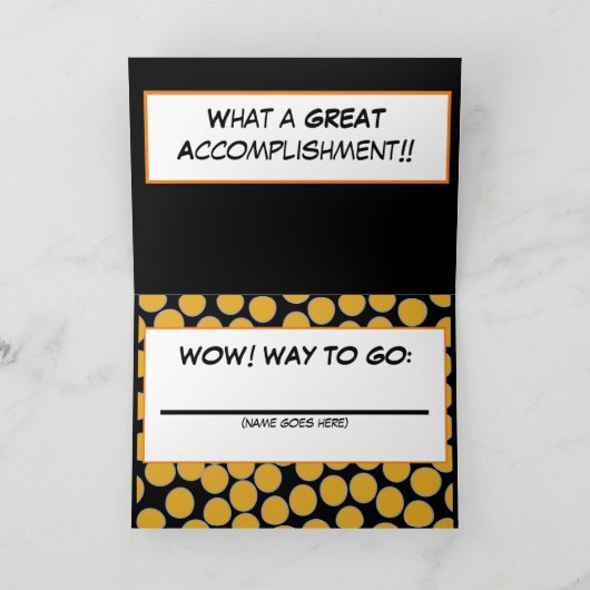 祝福!カード 案内状 (内部)