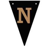 祝福 |シックなストライプ バンティングフラッグ (第3の旗)