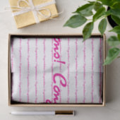 祝福!ホットピンクカジュアルのスクリプト繰り返し 薄葉紙 (ギフト)