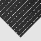 祝福!ホワイトスクカジュアルリプトの繰り返し 薄葉紙 (詳細)