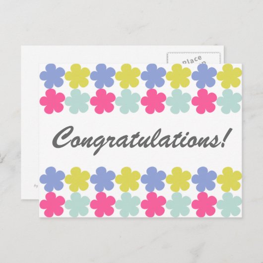 祝福! ポストカード (正面/裏面)