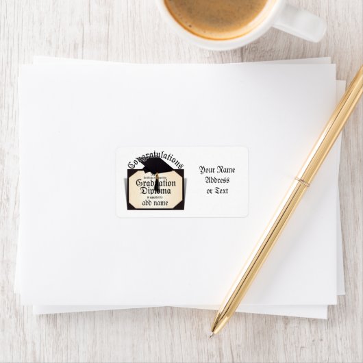 祝福!修了証書 ラベル (インサイチュ)
