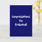 祝福!卒業だ！ カード (黄色い花)