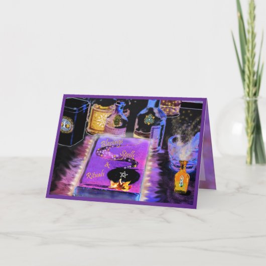 祝福、呪文、儀式 - メッセージなし カード (正面)